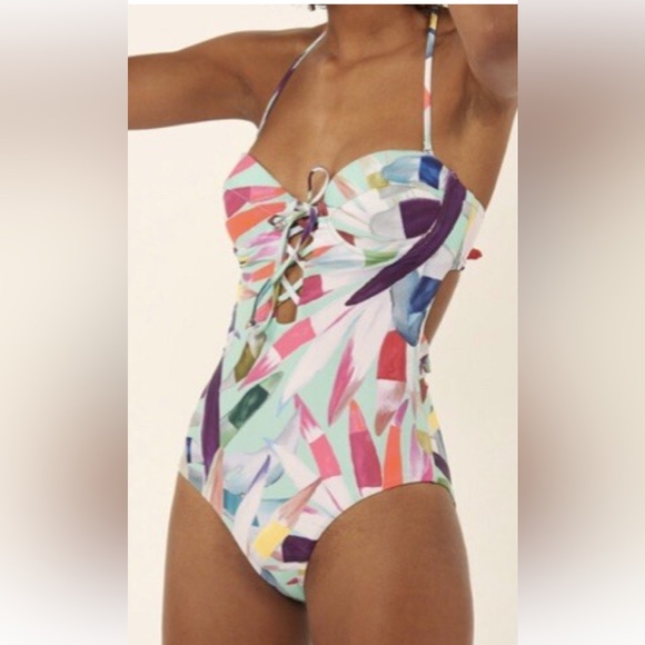 Mara Hoffman Multicolor  One Piece Swimsuit Size Small - Picture 4 of 14